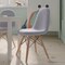 Flash Furniture Gray Kids Faux Shearling Chair with Wooden Legs DL-DA2018-2-GY-GG - alternate 1